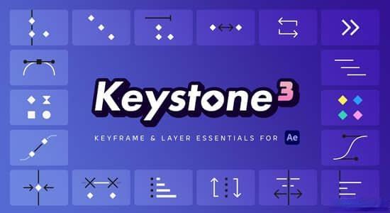 AE脚本-关键帧复制粘贴对齐镜像拉伸调节控制 Keystone 3 V1.00.01 AE脚本-关键帧复制粘贴对齐镜像拉伸调节控制 Keystone 3 V1.00.01