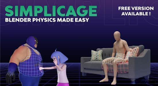 Blender插件-物理碰撞面生成工具 Simplicage Pro v1.7.5 Blender插件-物理碰撞面生成工具 Simplicage Pro v1.7.5