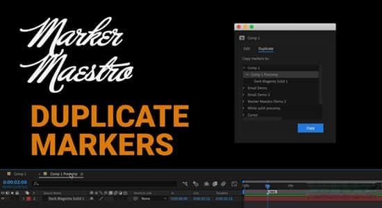 添加删除编辑标记AE脚本 MarkerMaestro v1.3.1