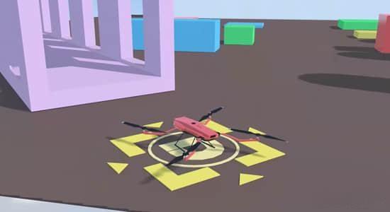 无人机飞行器绑定资产Blender预设 Drone Rig Pro v1.2b