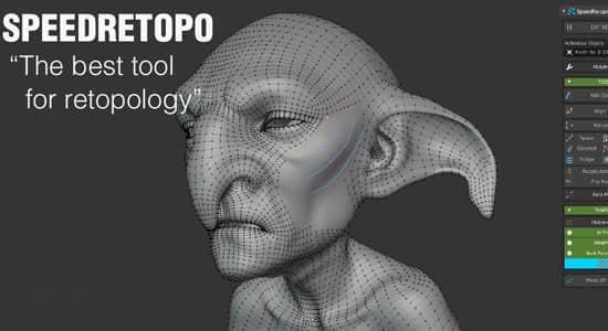 模型重拓扑Blender插件 SpeedRetopo v0.2.4