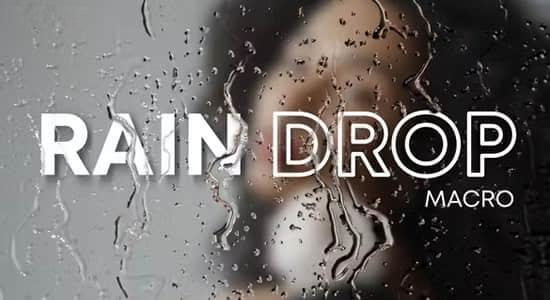 达芬奇模板-真实雨滴滑落视觉特效预设 Rain Drop Effect 达芬奇模板-真实雨滴滑落视觉特效预设 Rain Drop Effect