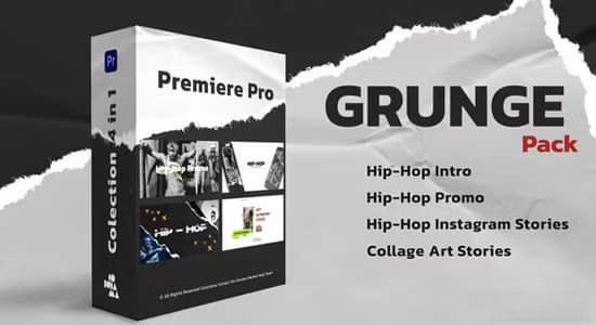 PR模板-创意纸张撕裂纹理元素展示宣传介绍动画 Grunge Pack Premiere Pro PR模板-创意纸张撕裂纹理元素展示宣传介绍动画 Grunge Pack Premiere Pro