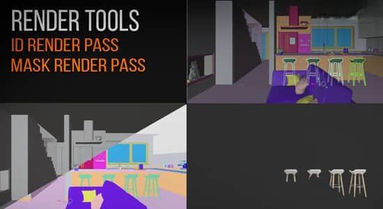 Blender插件-三维模型单独分层通道渲染工具 Render Tools V1.5 Blender插件-三维模型单独分层通道渲染工具 Render Tools V1.5