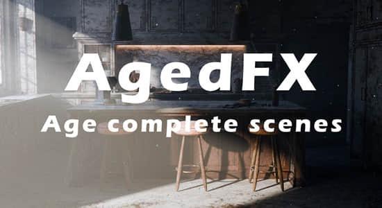 AgedFX v1.22 三维模型老化腐蚀做旧特效Blender插件