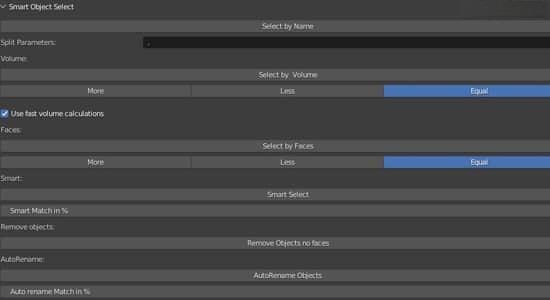 智能选择场景网格中的模型Blender插件 Smart Object Select v2.2