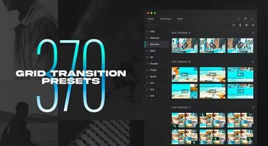 AE脚本-370个画面网格分割切换转场过渡预设 Grid Transitions AE脚本-370个画面网格分割切换转场过渡预设 Grid Transitions