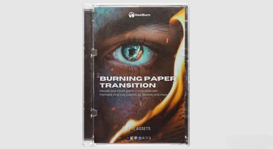 4K视频素材-10组纸张燃烧转场过渡动画 Burning Paper Transitions 4K视频素材-10组纸张燃烧转场过渡动画 Burning Paper Transitions