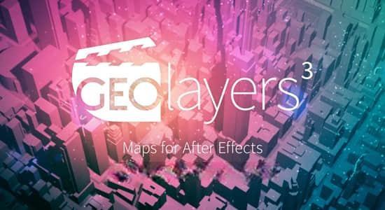 世界地图任意位置路径展示动画AE脚本 GEOlayers 3 v1.6.3 世界地图任意位置路径展示动画AE脚本 GEOlayers 3 v1.6.3