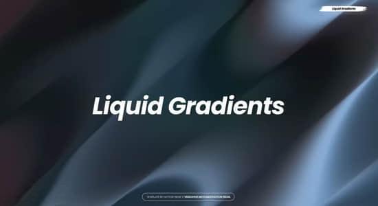 AE模板-抽象彩色渐变流体背景文字标题快闪介绍片头 Liquid Gradients
