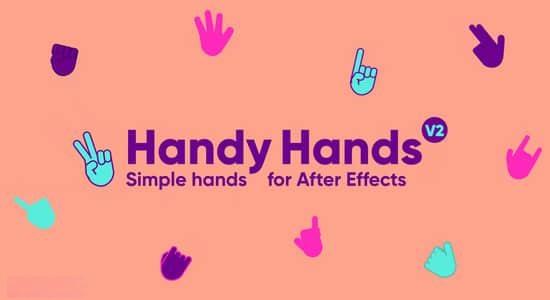 AE脚本-创建灵活手势图形动画 Handy Hands 2 v1.1