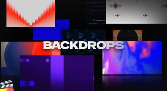 FCPX插件-50个动态抽象创意线条图形背景动画 FCPX插件-50个动态抽象创意线条图形背景动画