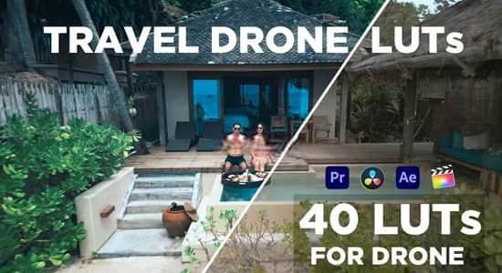40种户外旅行大疆航拍无人机电影LUTS调色预设 Travel Drone Luts 40种户外旅行大疆航拍无人机电影LUTS调色预设 Travel Drone Luts