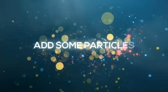 AE模板-40个唯美漂亮粒子文字标题动画 Particles Titles