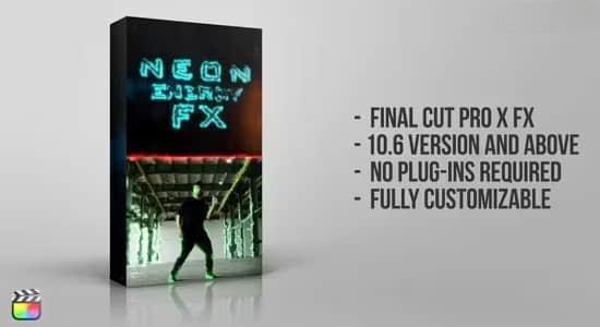 FCPX插件-能量电流霓虹发光描边线条特效动画 Neon Energy FX FCPX插件-能量电流霓虹发光描边线条特效动画 Neon Energy FX