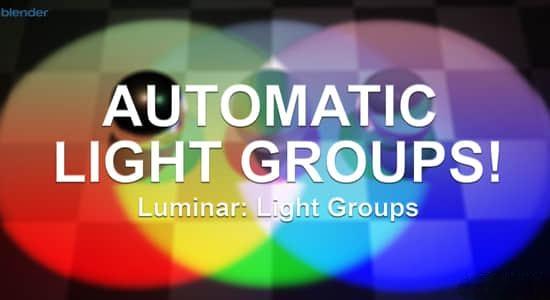 Blender插件-简化灯光组控制管理 Luminar Light Groups v1.0.3 Blender插件-简化灯光组控制管理 Luminar Light Groups v1.0.3