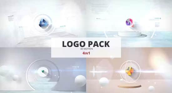 AE模板-4组简洁明亮创意LOGO展示小片头动画 Logo Reveal AE模板-4组简洁明亮创意LOGO展示小片头动画 Logo Reveal