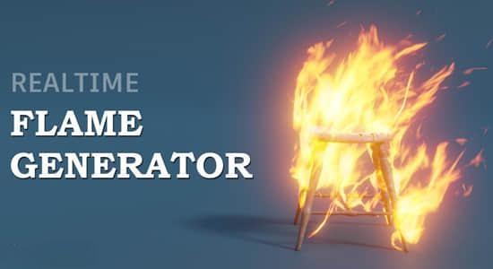 Blender插件-实时火焰燃烧特效生成器预设 Realtime Flame Generator Blender插件-实时火焰燃烧特效生成器预设 Realtime Flame Generator