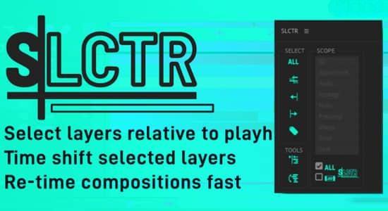 AE脚本-时间线图层类型快速选择管理工具 SLCTR V1.0+使用教程