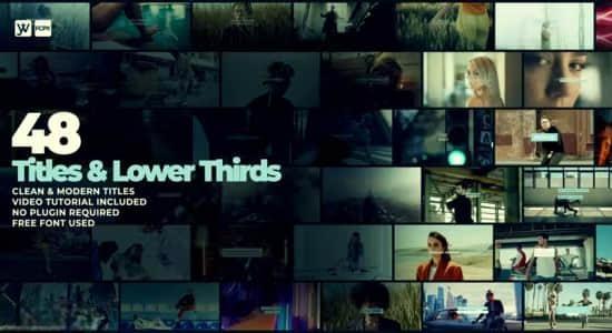 FCPX插件-48个现代时尚优雅文字标题字幕条动画预设 FCPX插件-48个现代时尚优雅文字标题字幕条动画预设