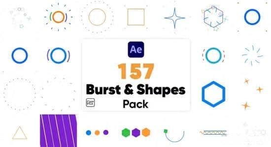 157个矢量彩色运动图形MG小动画AE模板 Burst and Shapes Pack 157个矢量彩色运动图形MG小动画AE模板 Burst and Shapes Pack