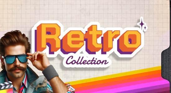 FCPX插件-60个复古怀旧风格文字标题图形叠加动画预设