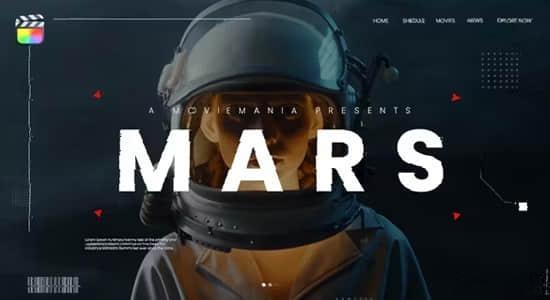 FCPX插件-20种未来科技故障干扰闪烁图文文字标题动画 Astro Space Title