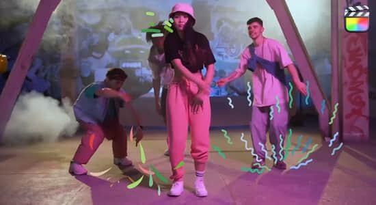 FCPX插件-22个多彩丝滑流体图形元素特效MG动画 Multicolor Shapes