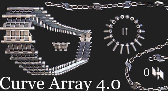链条履带锁链生成Blender插件 Curve Array Pro + Magic Curve V4.0.2 链条履带锁链生成Blender插件 Curve Array Pro + Magic Curve V4.0.2