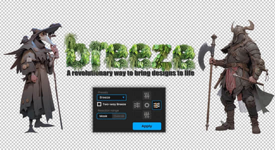 AE脚本-快速创建微风摇曳摆动波浪动画 Breeze v1.0+使用教程 AE脚本-快速创建微风摇曳摆动波浪动画 Breeze v1.0+使用教程