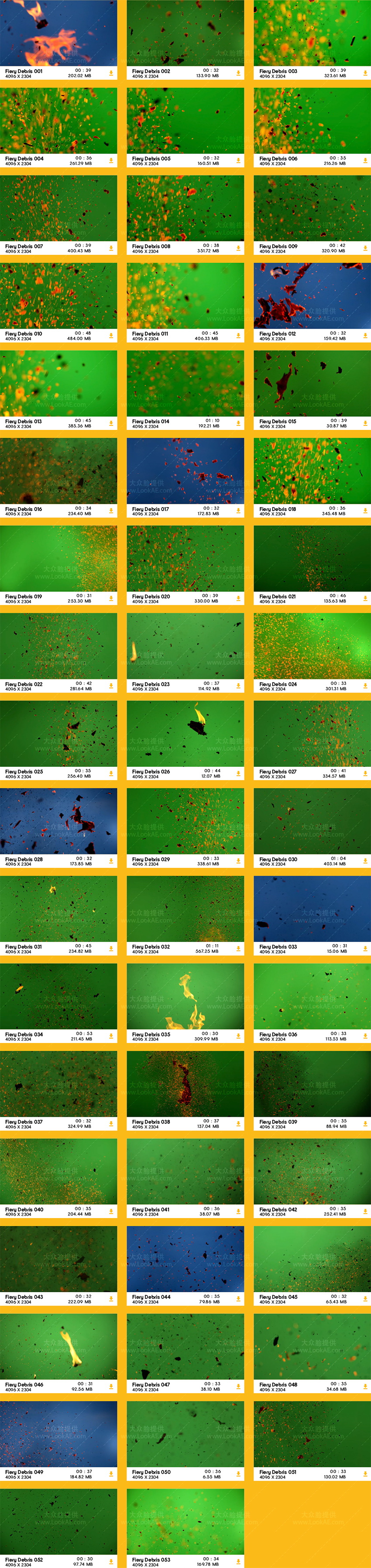 4K视频素材-53个真实燃烧纸屑碎片飘舞特效合成动画 BBV74 4K视频素材-53个真实燃烧纸屑碎片飘舞特效合成动画 BBV74