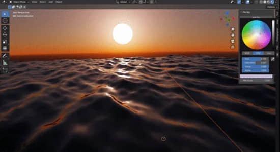 Blender插件-天空模拟生成器 Pro Sky V1.0 Blender插件-天空模拟生成器 Pro Sky V1.0
