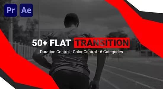 AE/PR模板-50种简单扁平化二维MG图形转场过渡预设 Flat Transition AE/PR模板-50种简单扁平化二维MG图形转场过渡预设 Flat Transition
