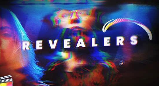 FCPX插件-101个失真故障遮罩基本特效进入退出动画预设