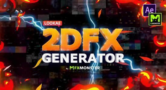 AE脚本-769个二维动漫能量电流火焰烟雾图形标题背景转场MG特效动画 AE脚本-769个二维动漫能量电流火焰烟雾图形标题背景转场MG特效动画