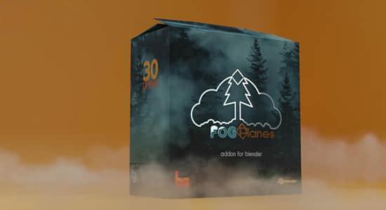 Blender插件-真实三维环境体积雾生成器 Fog Planes V1.0.1