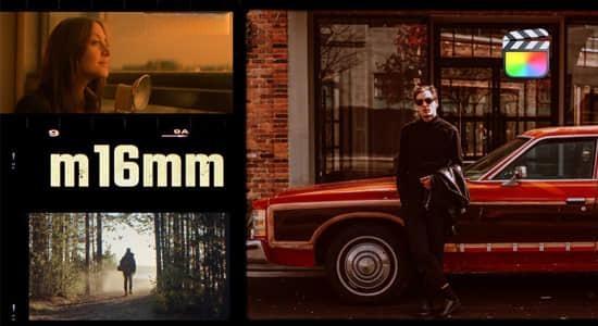 FCPX插件-30种复古怀旧电影胶片边框刮痕视觉特效预设 m16mm FCPX插件-30种复古怀旧电影胶片边框刮痕视觉特效预设 m16mm