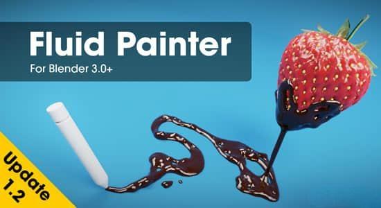 Fluid Painter v1.3.20 轻松绘制流体工具Blender插件
