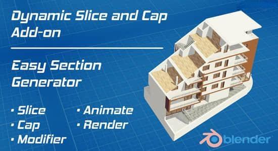 快速轻松创建三维建筑剖面模型Blender插件 Dynamic Slice And Cap V1.2+使用教程 快速轻松创建三维建筑剖面模型Blender插件 Dynamic Slice And Cap V1.2+使用教程