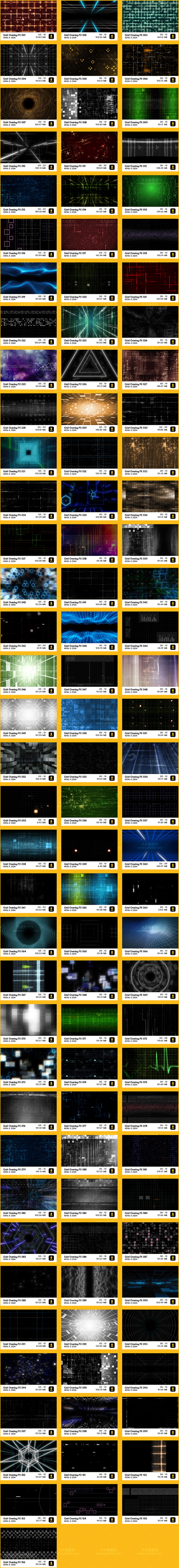 4K视频素材-106个科技感线条网格特效叠加动画BBV63 4K视频素材-106个科技感线条网格特效叠加动画BBV63