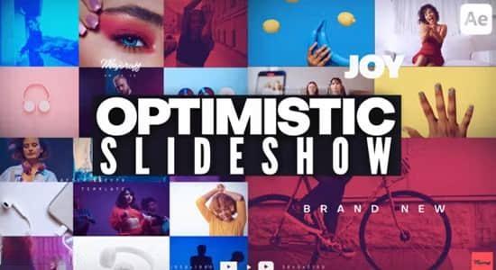 AE模板-时尚流行幻灯片效果图文展示介绍片头 Optimistic Slideshow AE模板-时尚流行幻灯片效果图文展示介绍片头 Optimistic Slideshow