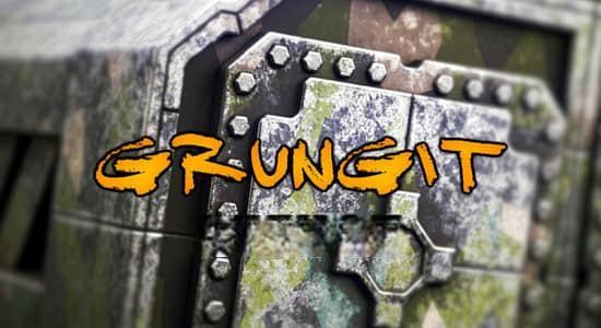 磨损刮痕污垢材质贴图Blender插件 Grungit v1.9.1 磨损刮痕污垢材质贴图Blender插件 Grungit v1.9.1