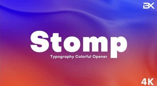 AE/PR模板-动感节奏快闪文字标题演示卡点动画片头 含原版音乐