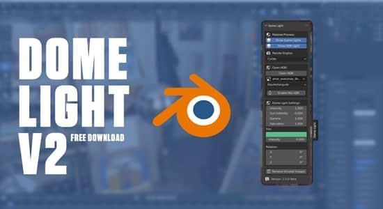 Blender插件-穹顶天空生成器 Dome Light V2.0.2