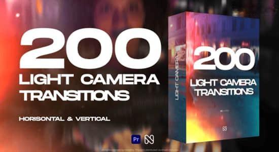 PR模板-200组镜头动感光效闪烁视频过渡转场预设