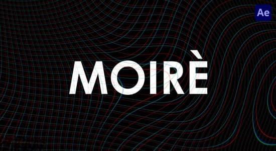 AE脚本-视频摩尔纹视觉特效 Moiré V1.6+使用教程