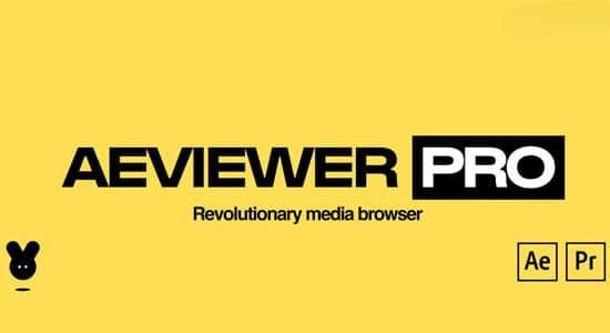AE/PR脚本-媒体资源项目模板素材预览管理应用工具 AEviewer Pro V2.2 专业版
