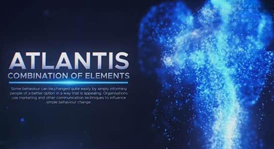 AE模板-大气震撼粒子背景文字标题开场介绍片头