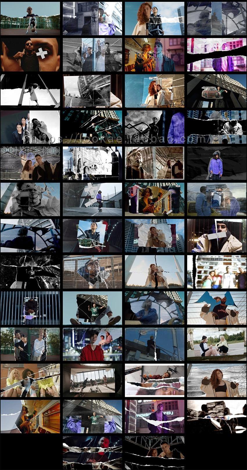 FCPX插件-50种动态纸张折叠拼贴撕裂转场过渡预设 FCPX插件-50种动态纸张折叠拼贴撕裂转场过渡预设