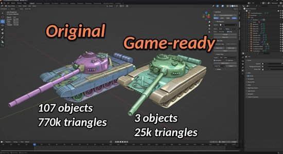 Blender插件-高模转低模工具 GamiFlow V1.9.0 Blender插件-高模转低模工具 GamiFlow V1.9.0